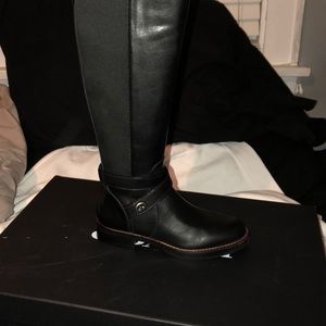 Coach turnlock riding boots
